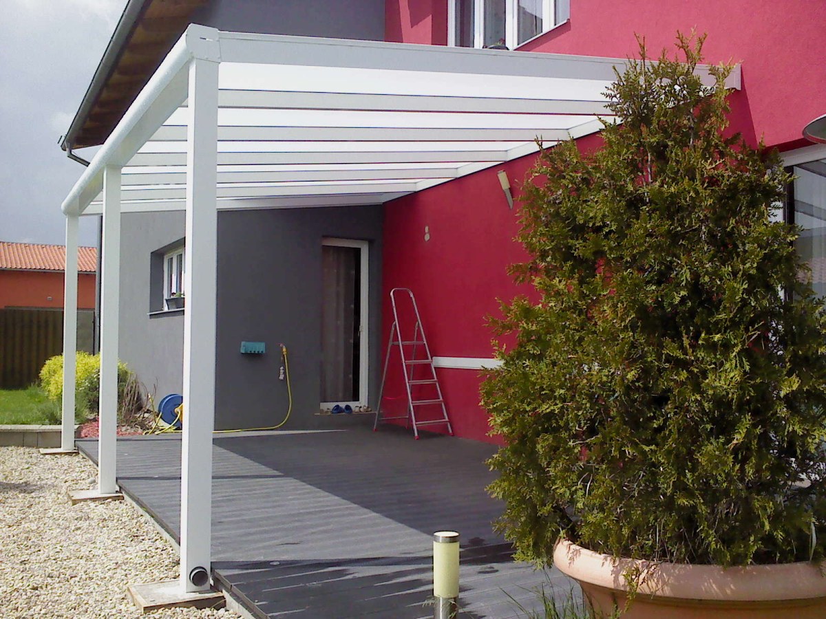 Pergola bílá RAL 9010 700 x 350 cm provedení PROFI.